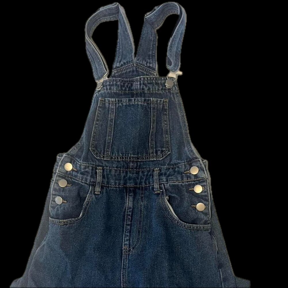 Shein Dark Denim Overalls/Dungarees. Size 2